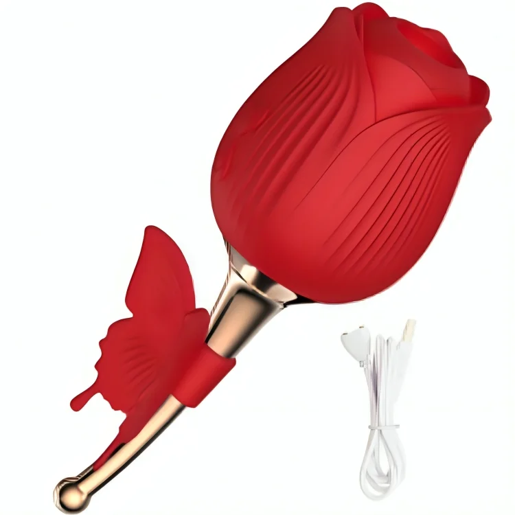 Armony Butterfly Flower stimolatore clitorideo rosso 10 modi