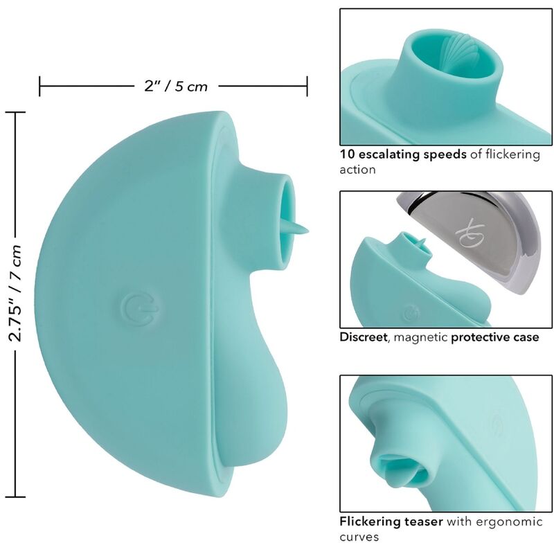CalExotics Ovation Rave stimolatore clitoride verde acqua