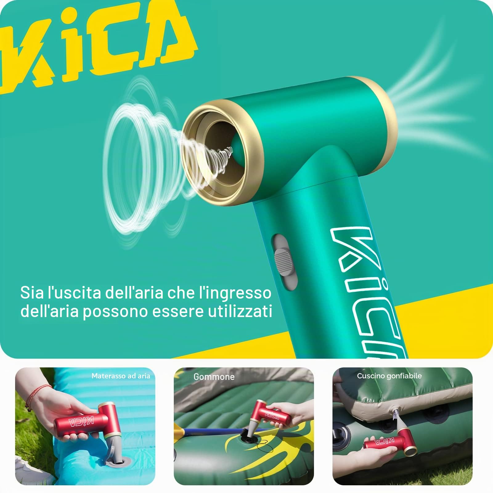 Kica JetFan 2 soffiatore aria compressa blu PC