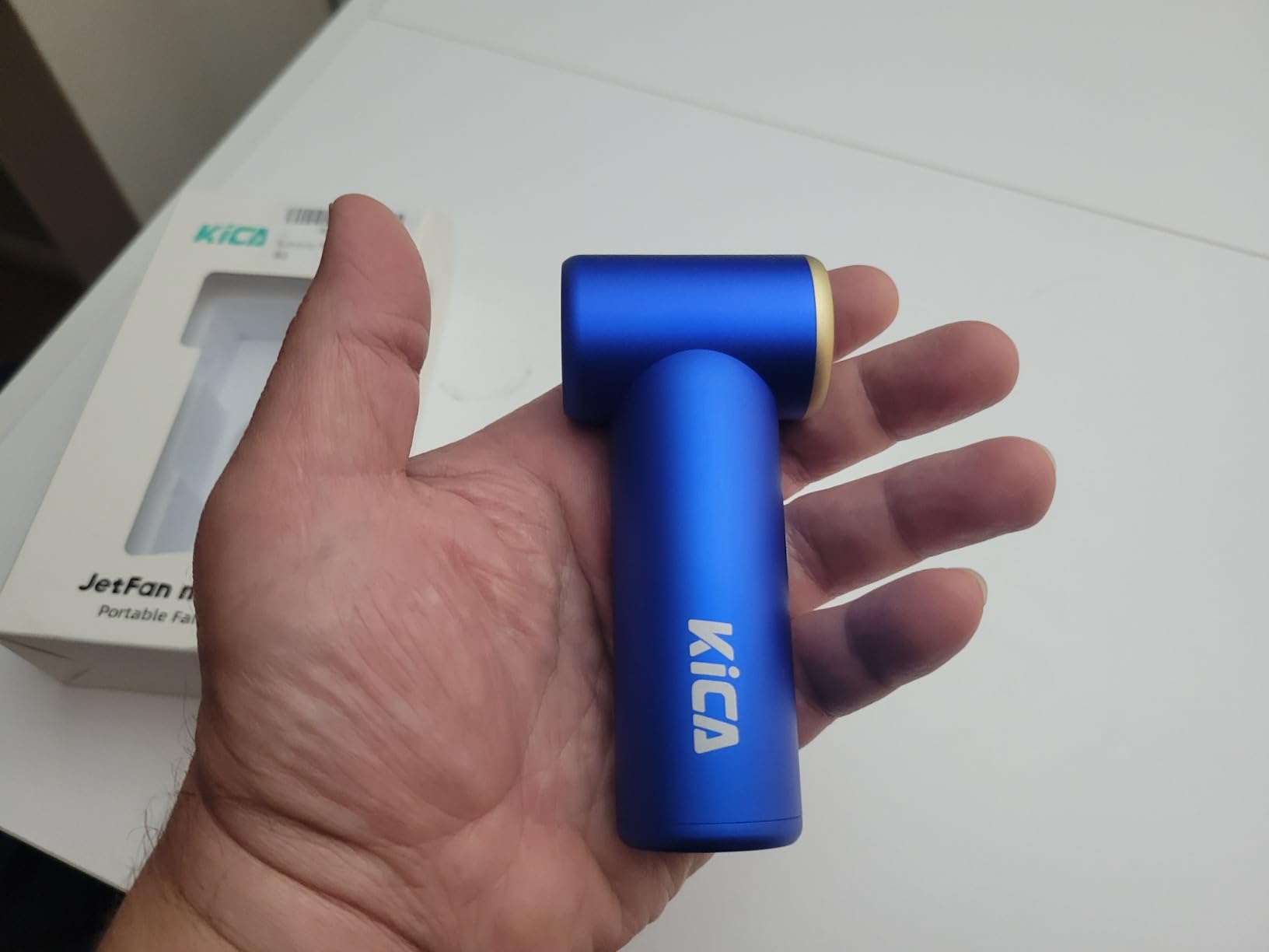 Kica ventilatore portatile USB metallo 15 ore turbo viaggio