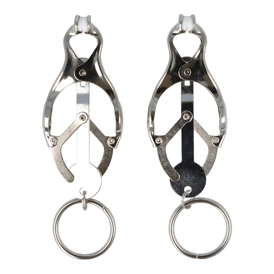 Love Hit by Virgite Mod. 6 pinze per capezzoli set 2 pezzi eleganti