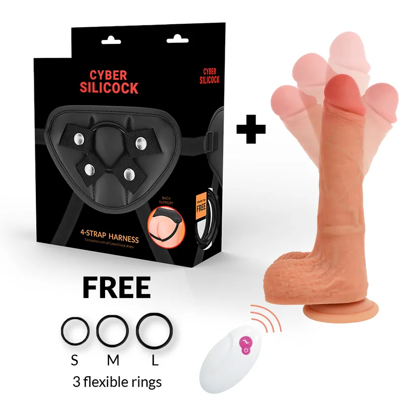 Cybersilicock Mr Rick strap-on con telecomando