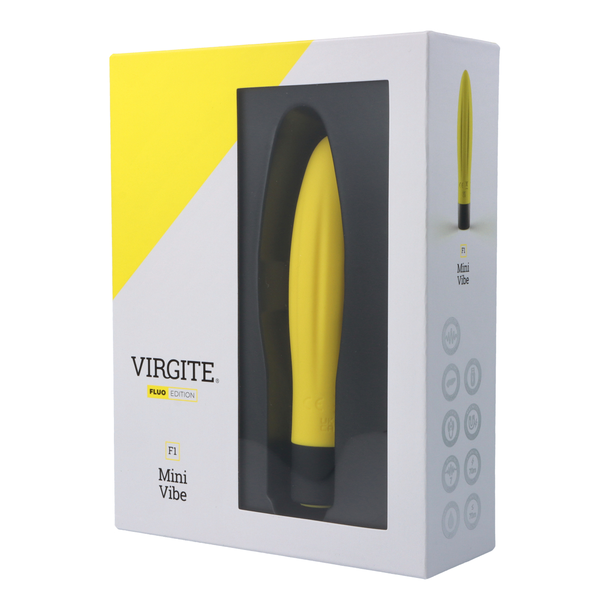 Love Hit by Virgite F1 Fluo vibratore silicone ricaricabile USB