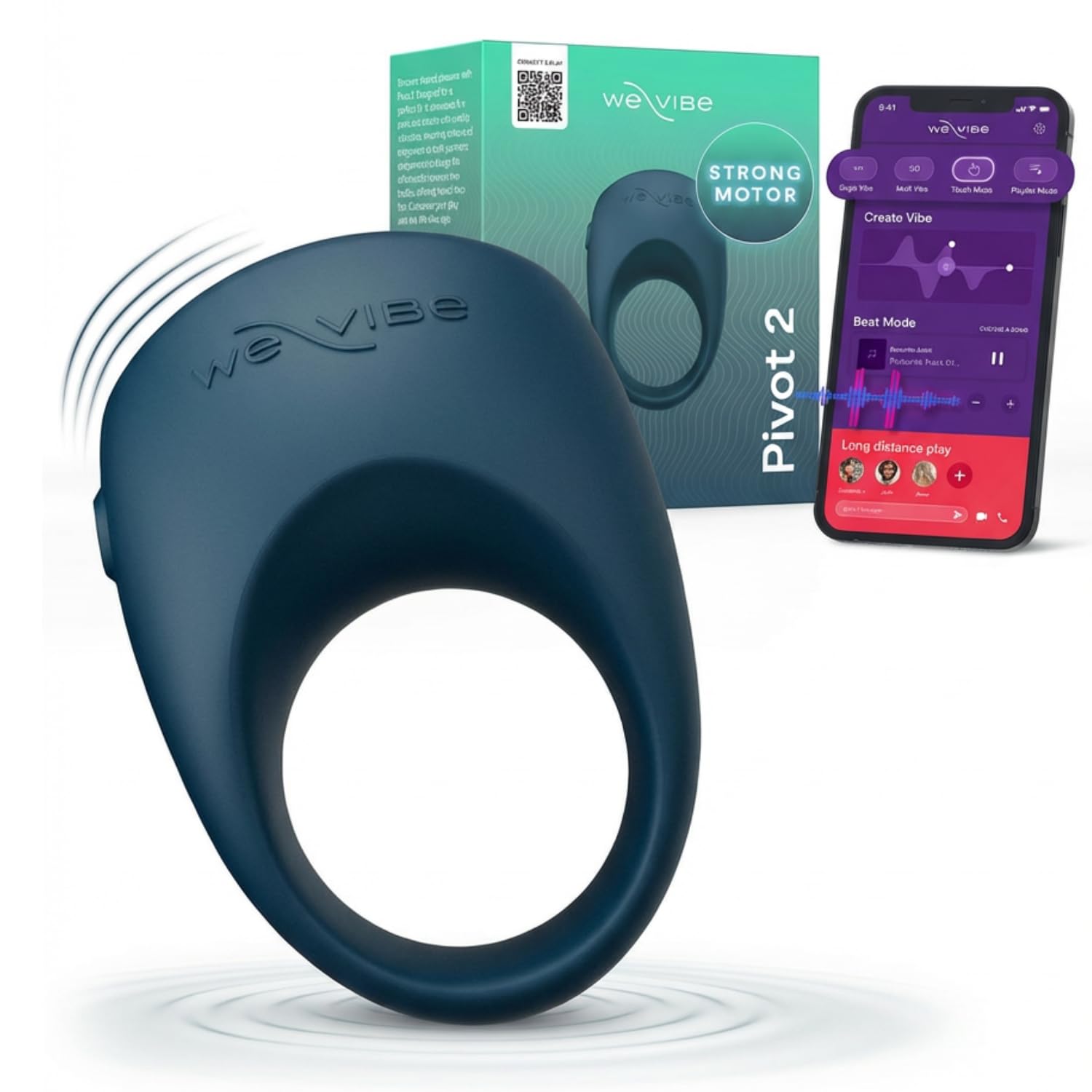 We-Vibe Pivot 2 anello vibrante 52mm per coppia