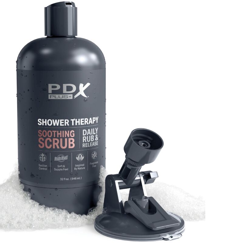 PDX Plus Shower Therapy masturbatore scrub lenitivo tan
