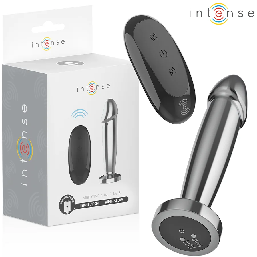Frutille Intense plug dildo vibrante metallo S con telecomando