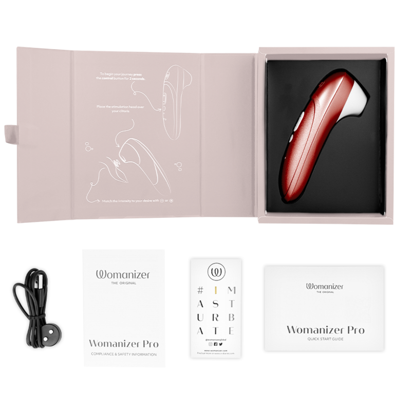 Womanizer Pro Bordeaux stimolatore clitoride air