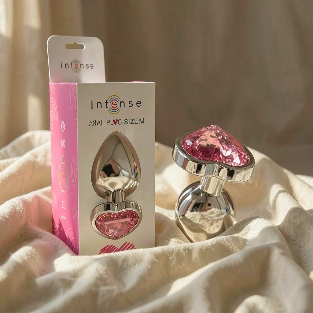 Frutille Plug Cuore Rosa M Intense plug anale metallo