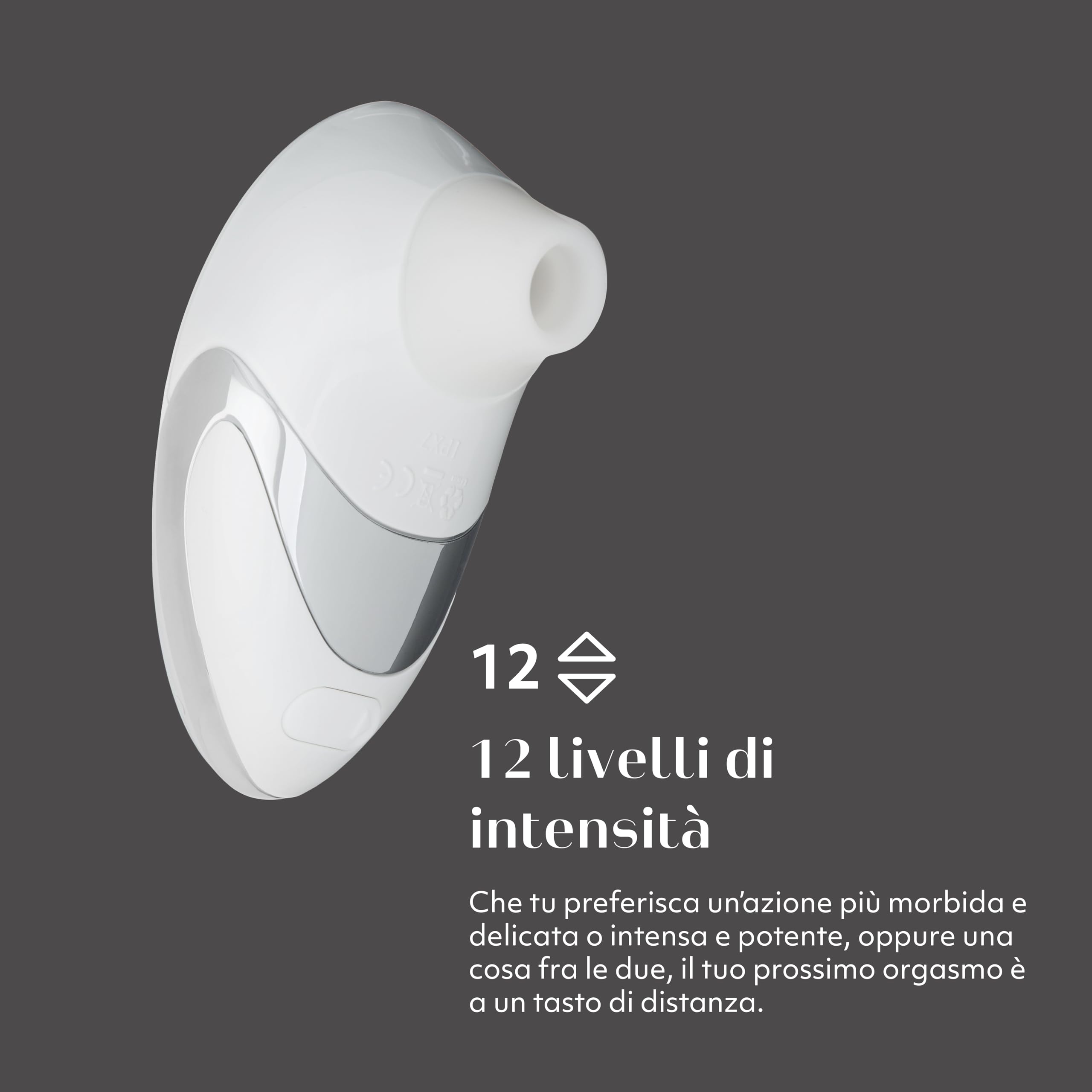 Womanizer W500 succhiatore clitorideo bianco 12 intensità