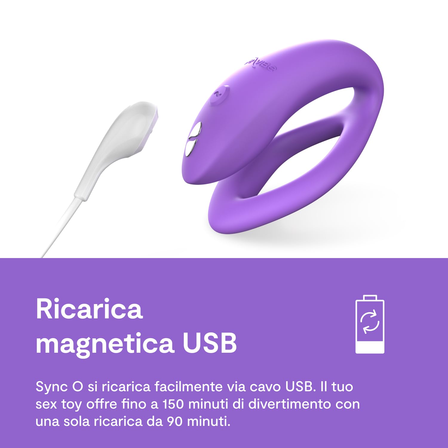 We-Vibe Sync O vibratore di coppia viola con app