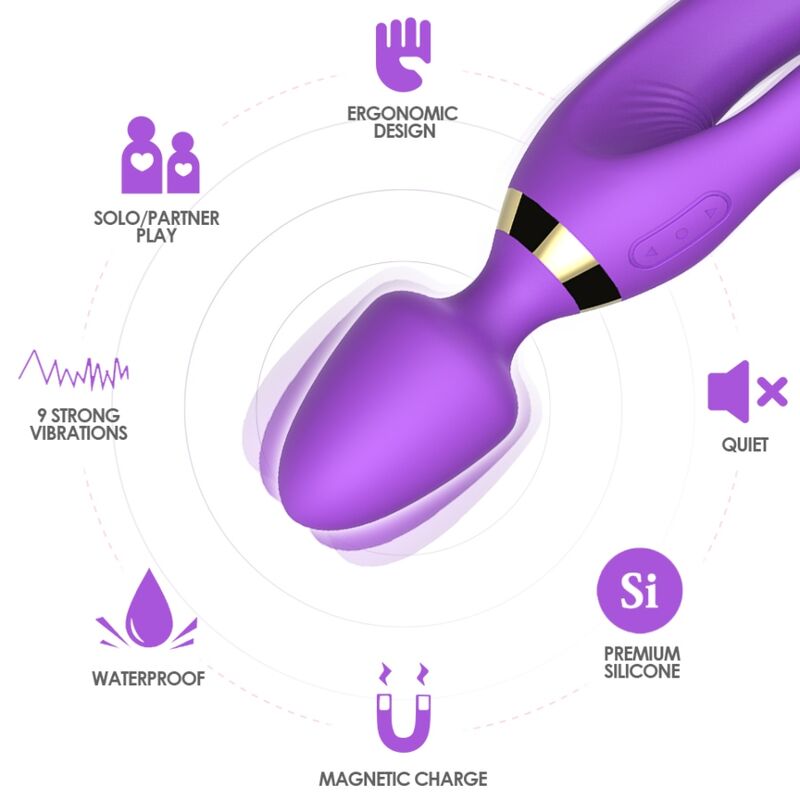 Armony Rabbit Viola vibratore doppia stimolazione viola