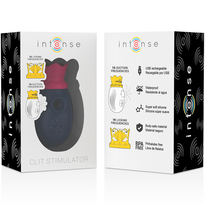 Intense Clit Stimulator stimolatore clitoride blu aspirazione