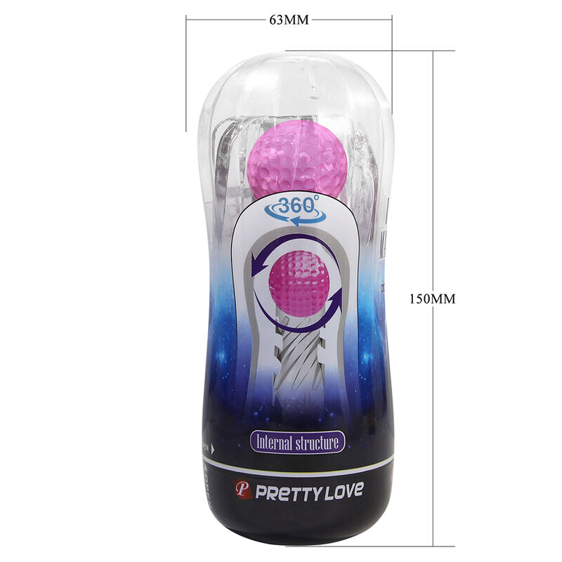 Pretty Love Cup 360 masturbatore tunnel texturizzato