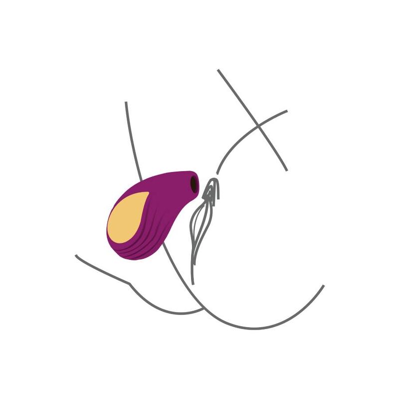 Xocoon Divine Love stimolatore clitoride viola doppia