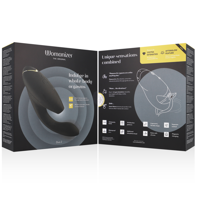 Womanizer Duo 2 succhiaclitoride nero punto G