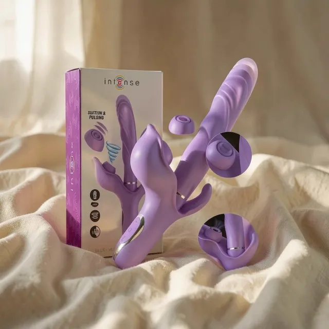 Frutille Intense Billie vibratore viola 4 motori aspirazione
