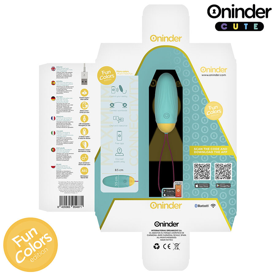 Oninder Cute Vibratore Clitorideo con App 9 Modalità IPX7