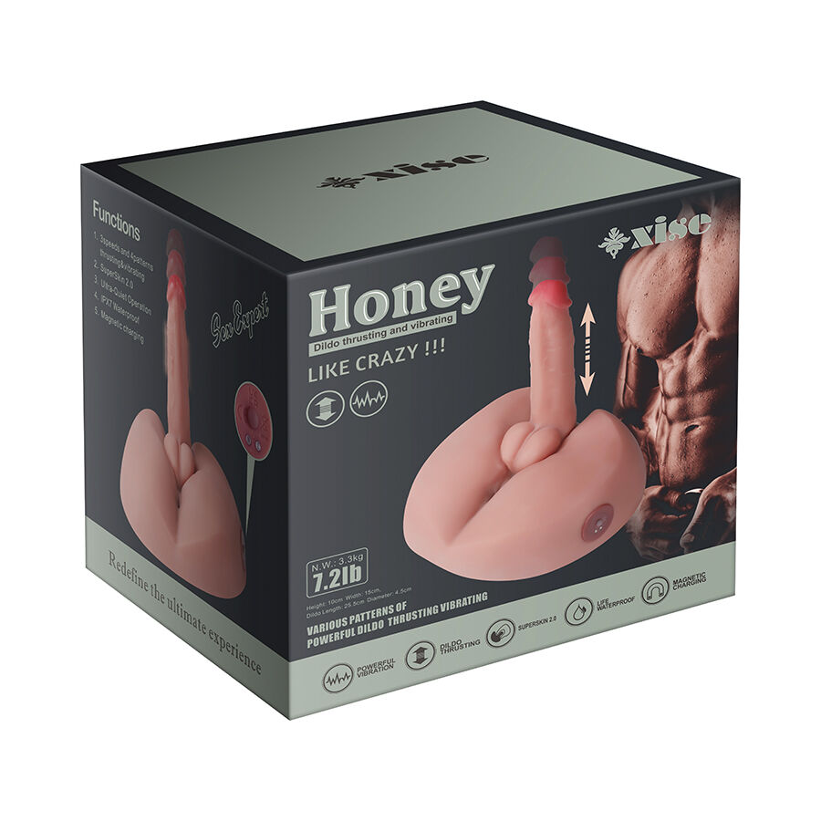 XIse Honey dildo vibrante con ventosa realistico