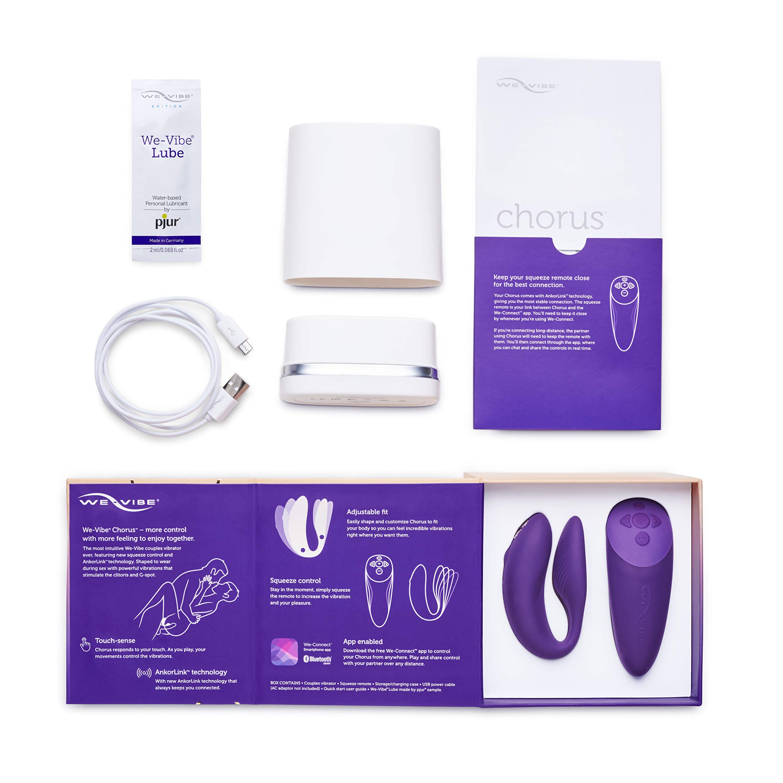 We-Vibe Chorus vibratore di coppia telecomando impermeabile