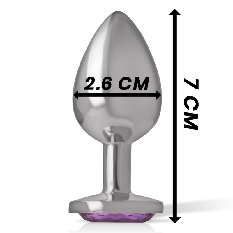 Intense Plug Gioiello Viola S metallo 7 cm