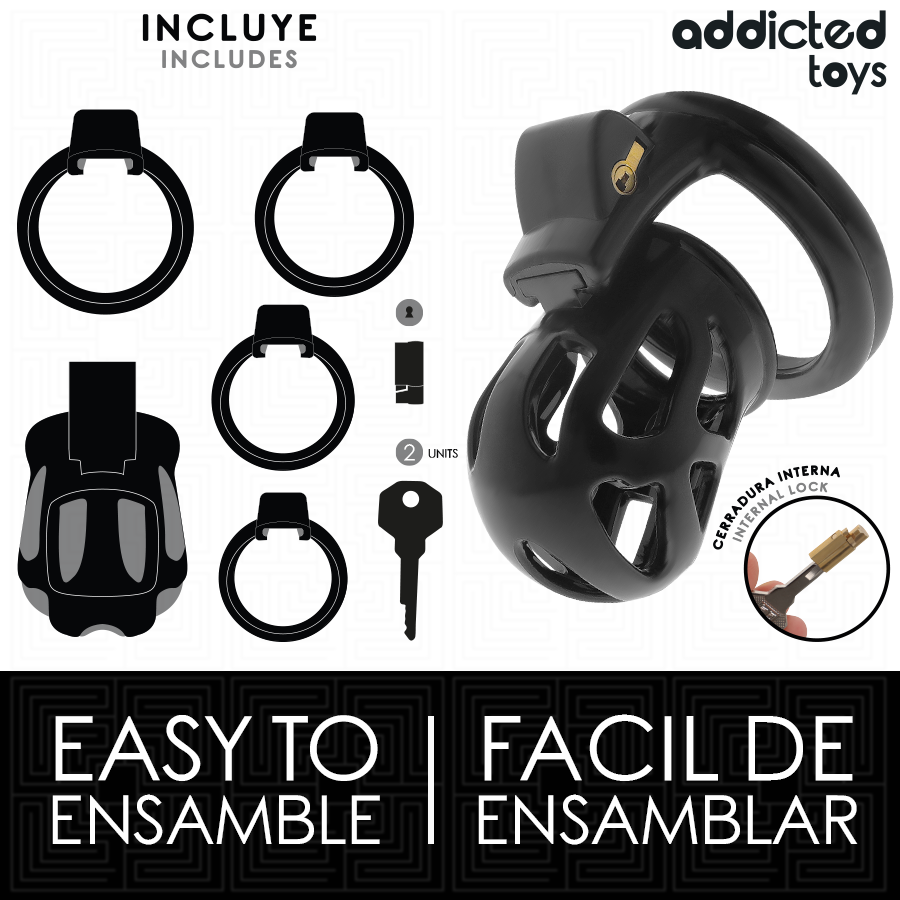 Addicted Toys Locked Silenziosa 7,5 cm gabbia castità compatta