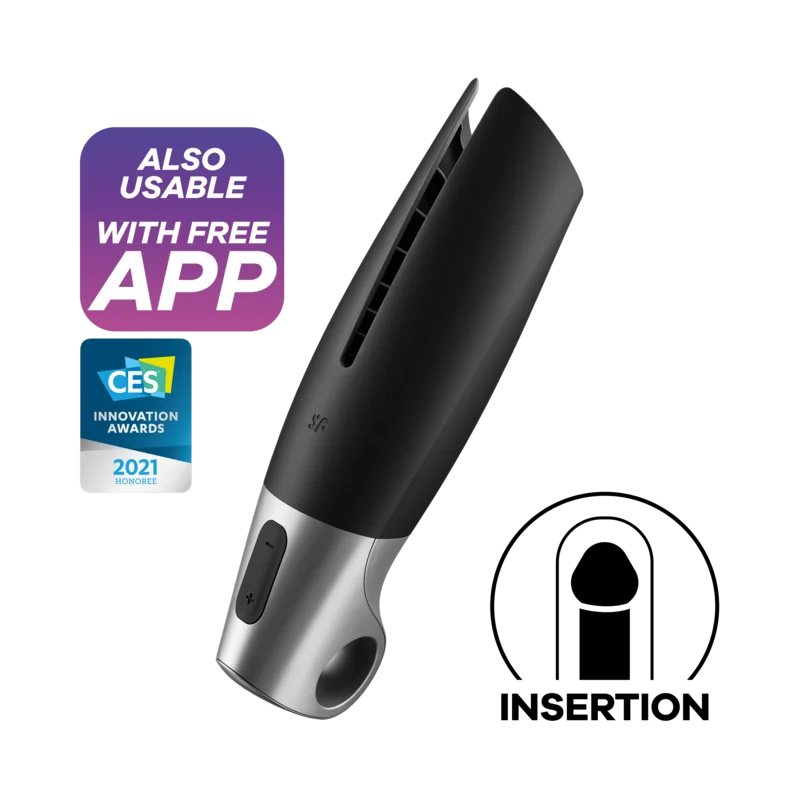 Satisfyer Power Masturbator masturbatore silicone bluetooth