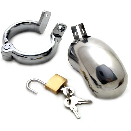 Metal Hard Gabbia Castità Acciaio 3 Anelli Inox