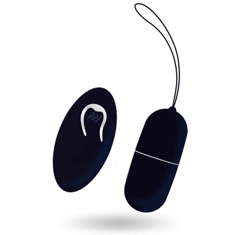 Intense Flippy Egg I Nero ovetto vibrante telecomando