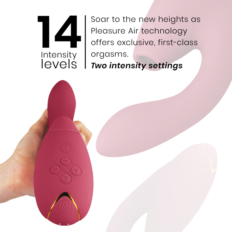 Womanizer Duo 2 stimolatore clitoride bordeaux silenzioso