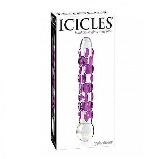 Icicles N. 07 dildo in vetro 15 cm sottile