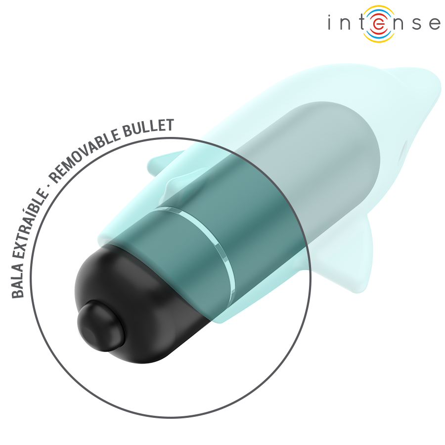 Intense Echo Mini vibratore delfino clitoride blu