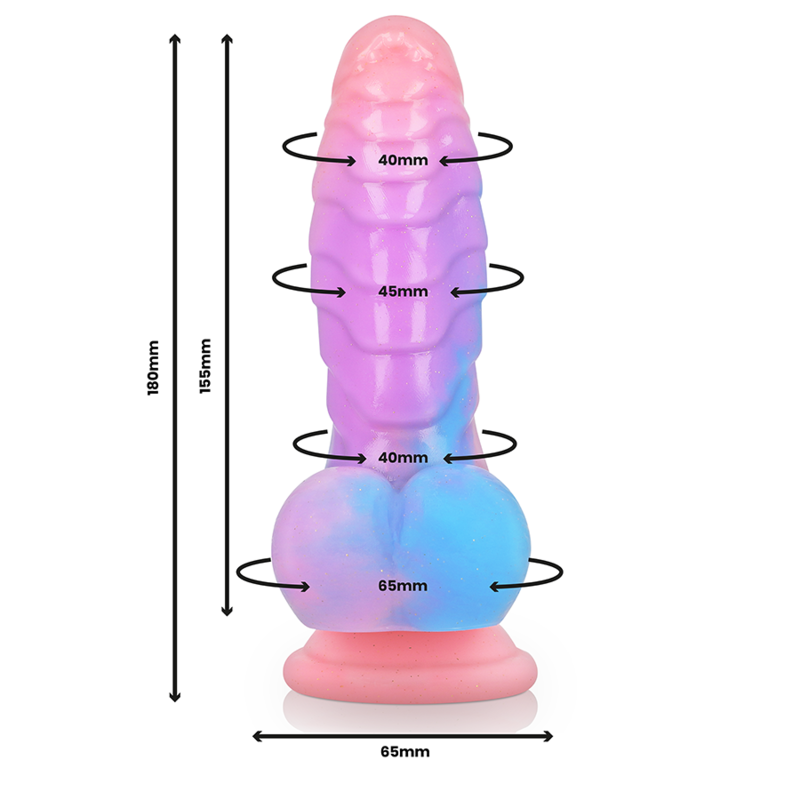 Cybersilicock Epic Empusa dildo ventosa silicone 18 cm