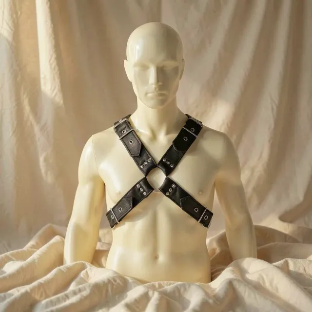 Leather Body imbracatura pelle con fibbie regolabile S-XL