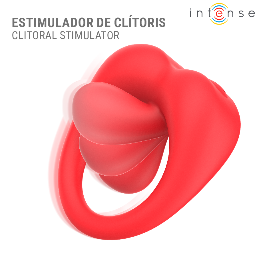 Intense Russell anello vibrante coppia rosso silicone