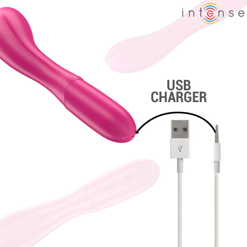 Intense Lisette vibratore rosa 19 cm flessibile