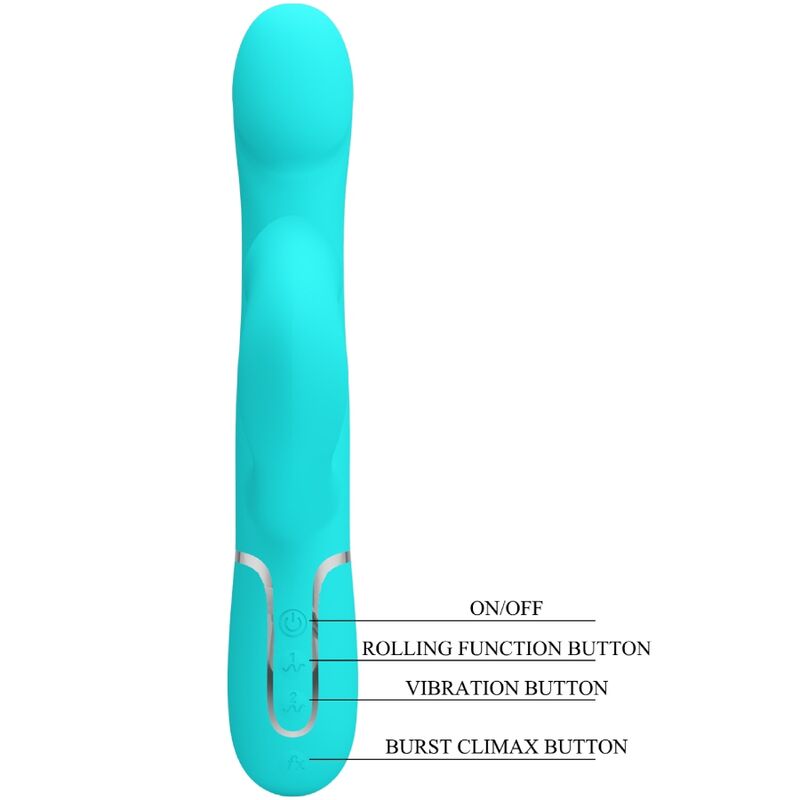 Pretty Love Perle vibratore rabbit verde acqua 7 vibrazioni
