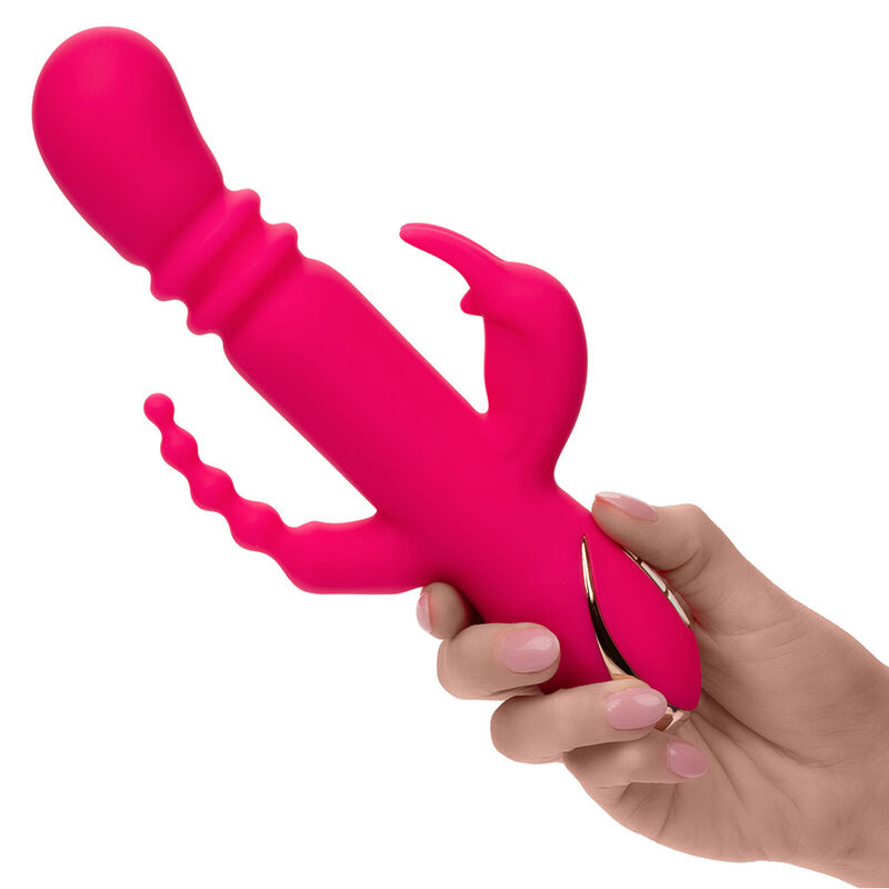 CalExotics Jack Fantasy Heated vibratore rabbit rosa