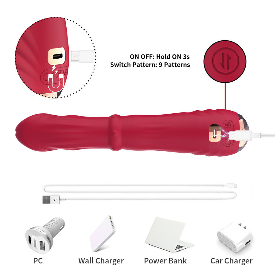 Armony A-Spot Heat vibratore rosso riscaldante