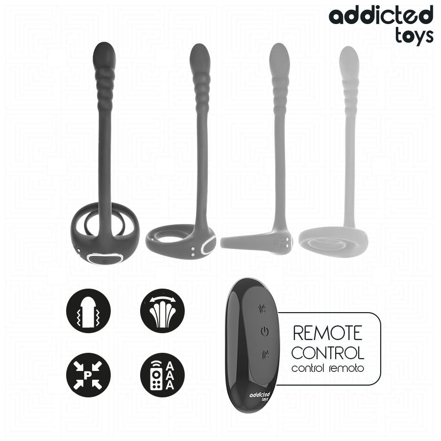 Addicted Toys Anello P-spot plug vibrante telecomando