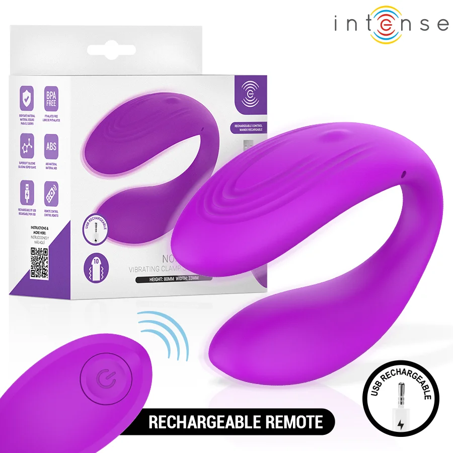 Frutille Nora Viola vibratore coppia a U viola 10 vibrazioni