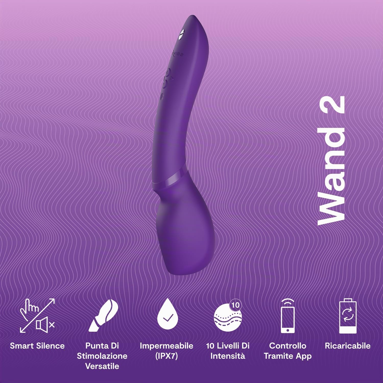 We-Vibe Wand 2 massaggiatore bacchetta vibrante con app silenzioso