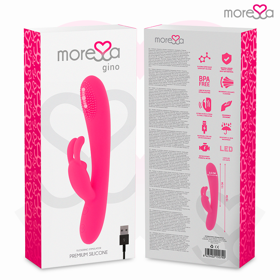 Moressa Gino vibratore punto G silenzioso ricaricabile