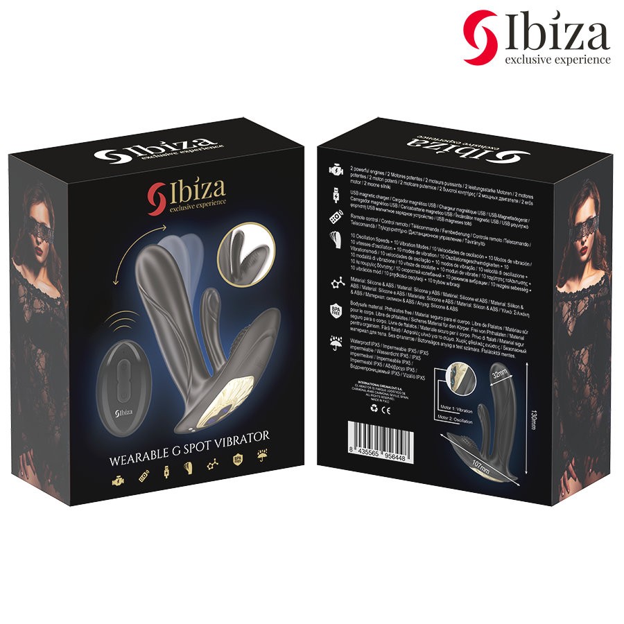 Ibiza Sync Vibratore Indossabile Doppio con Telecomando