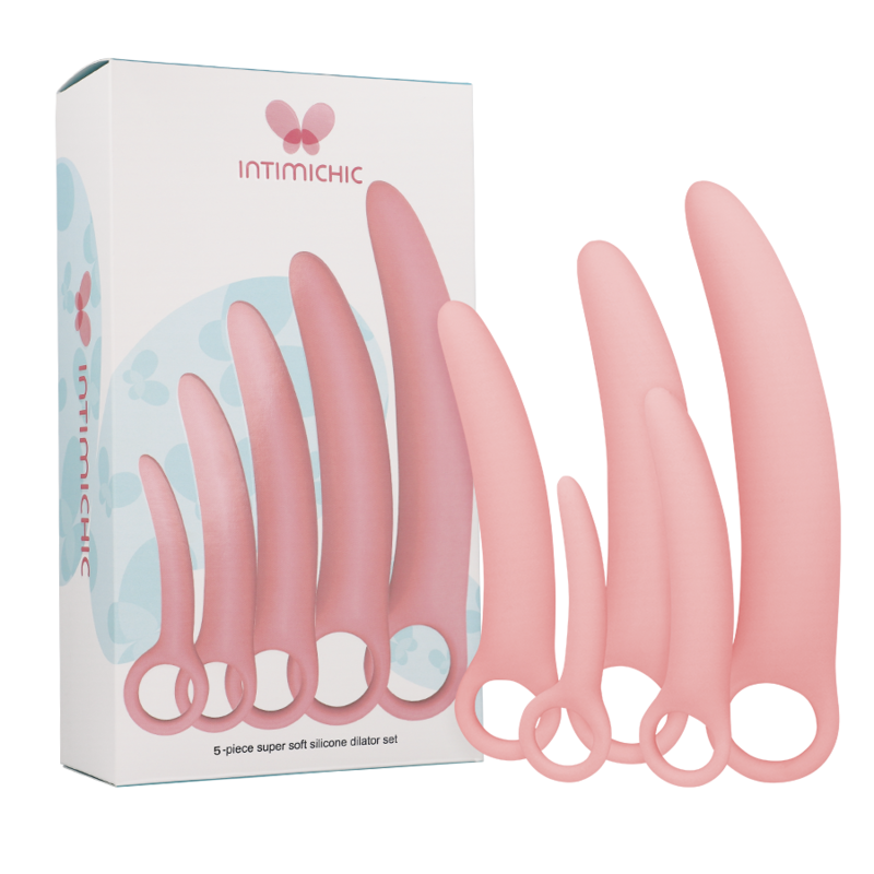 Intimichic set 5 dilatatori vaginali silicone medicale progressivi