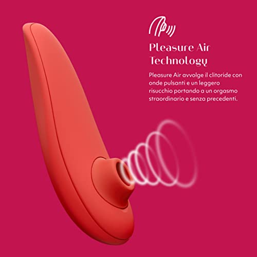 Womanizer Classic 2 Special Edition stimolatore Vivid Red +lube