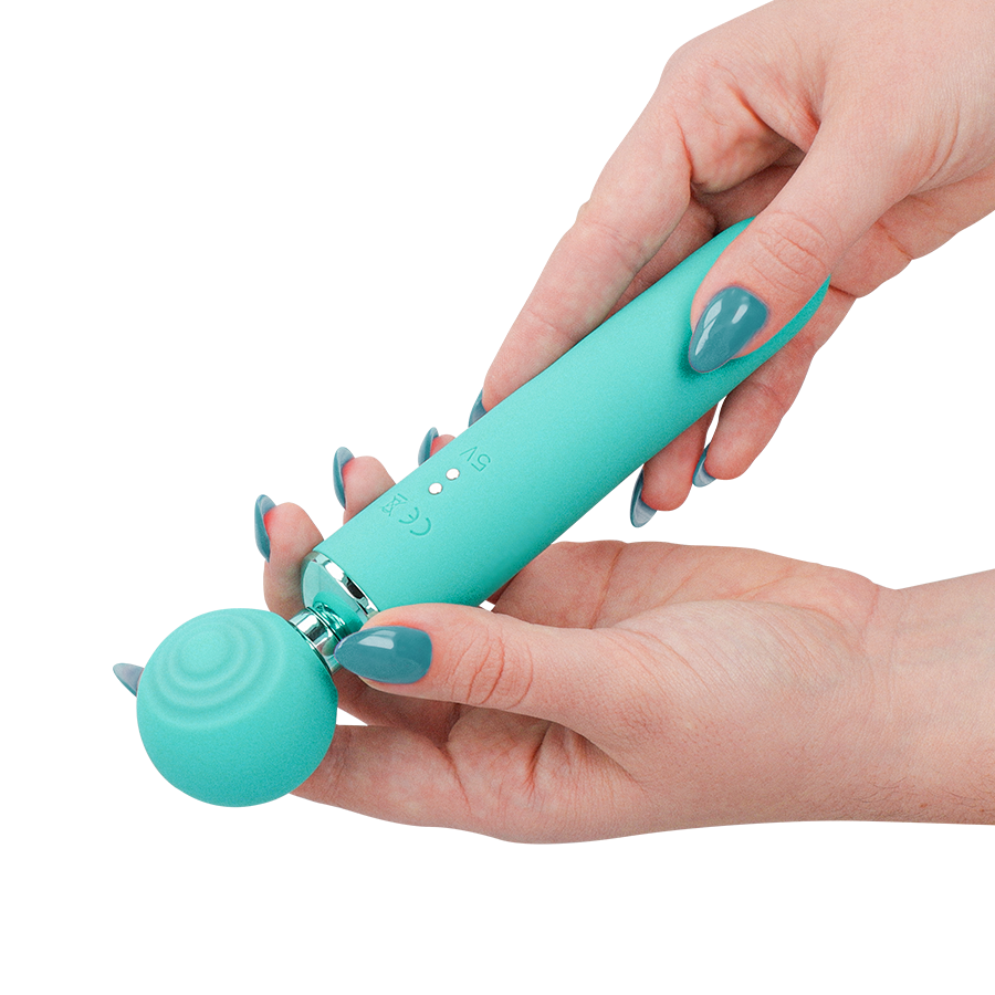 Hamby Intense vibratore succhiatore turchese 3 in 1