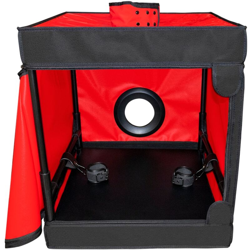 Secret Dome Kink Club Bukkake cabina BDSM nero rosso