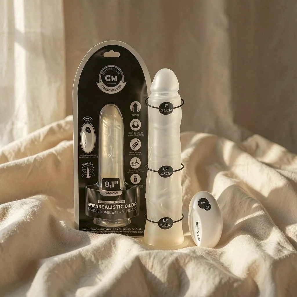 Cock Miller Realist Light 20,5 vibratore con luce LED