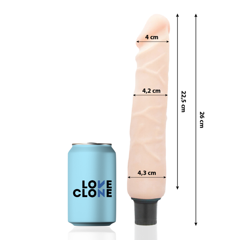LoveClone Jansen vibratore realistico autolubrificante