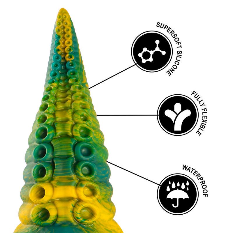 Epic Cybersilicock Cetus dildo tentacolo verde 530 g
